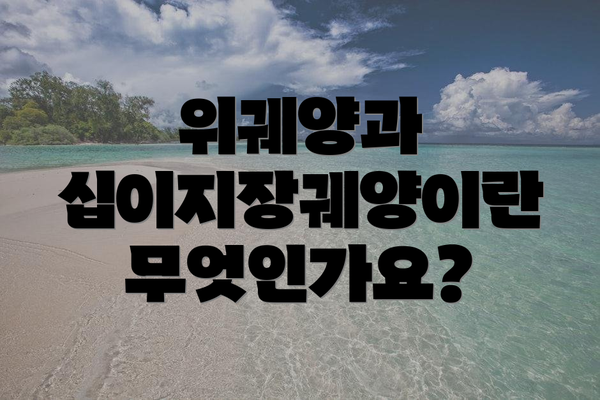 위궤양과 십이지장궤양이란 무엇인가요?