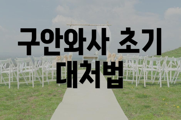 구안와사 초기 대처법