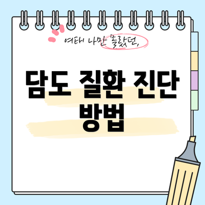 담도 질환 진단 방법