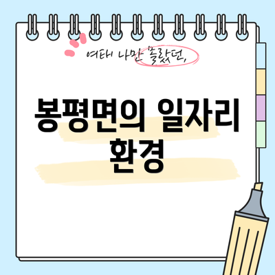 봉평면의 일자리 환경