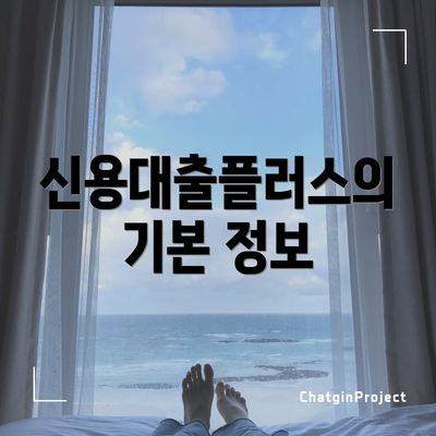 신용대출플러스의 기본 정보