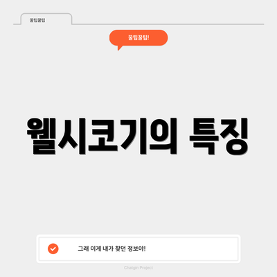 웰시코기의 특징