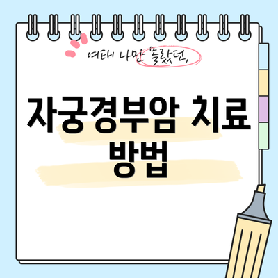 자궁경부암 치료 방법