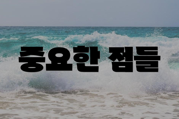 중요한 점들