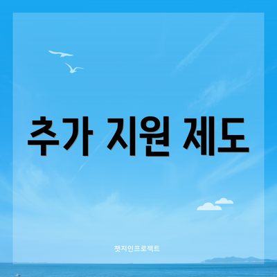 추가 지원 제도