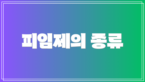 피임제의 종류