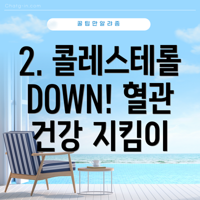 2. 콜레스테롤 DOWN! 혈관 건강 지킴이