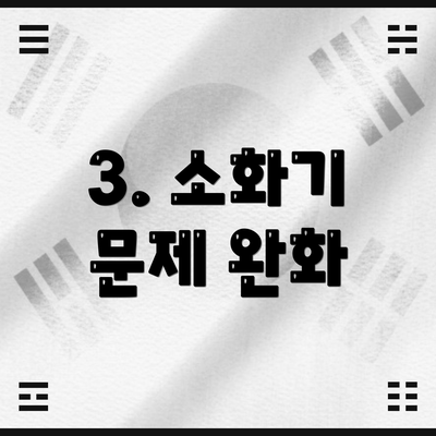 3. 소화기 문제 완화
