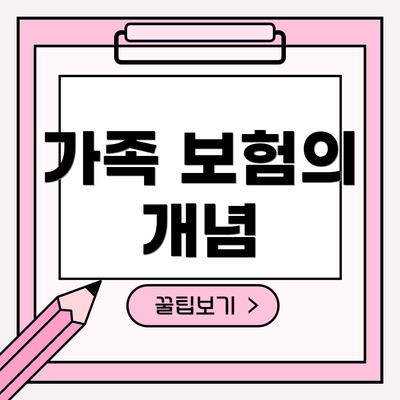 가족 보험의 개념