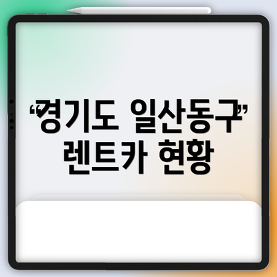 경기도 일산동구 렌트카 현황
