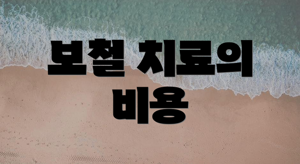 보철 치료의 비용