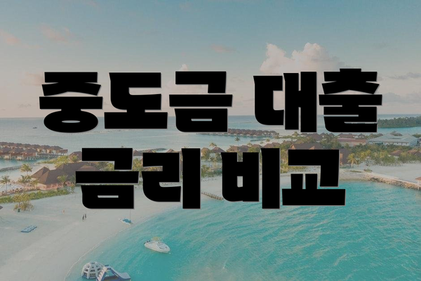 중도금 대출 금리 비교
