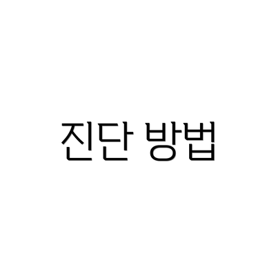 진단 방법