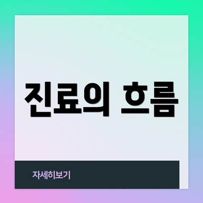 진료의 흐름