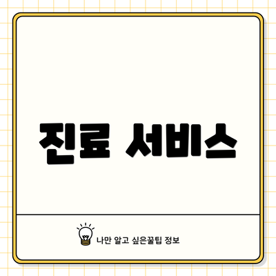 진료 서비스