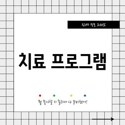 치료 프로그램