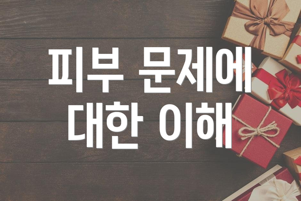 피부 문제에 대한 이해