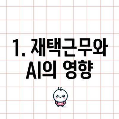 1. 재택근무와 AI의 영향