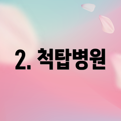 2. 척탑병원